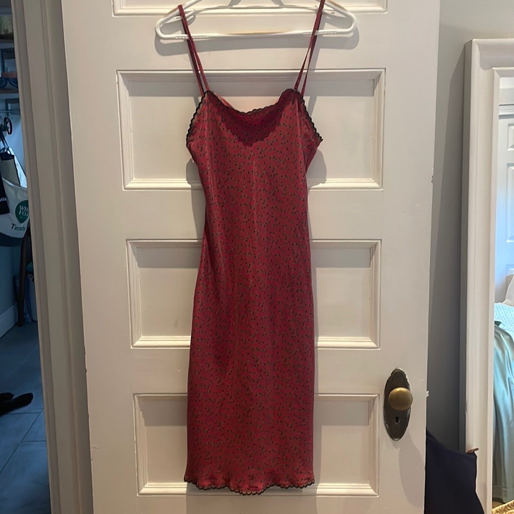 Betsey Johnson silk slip dress